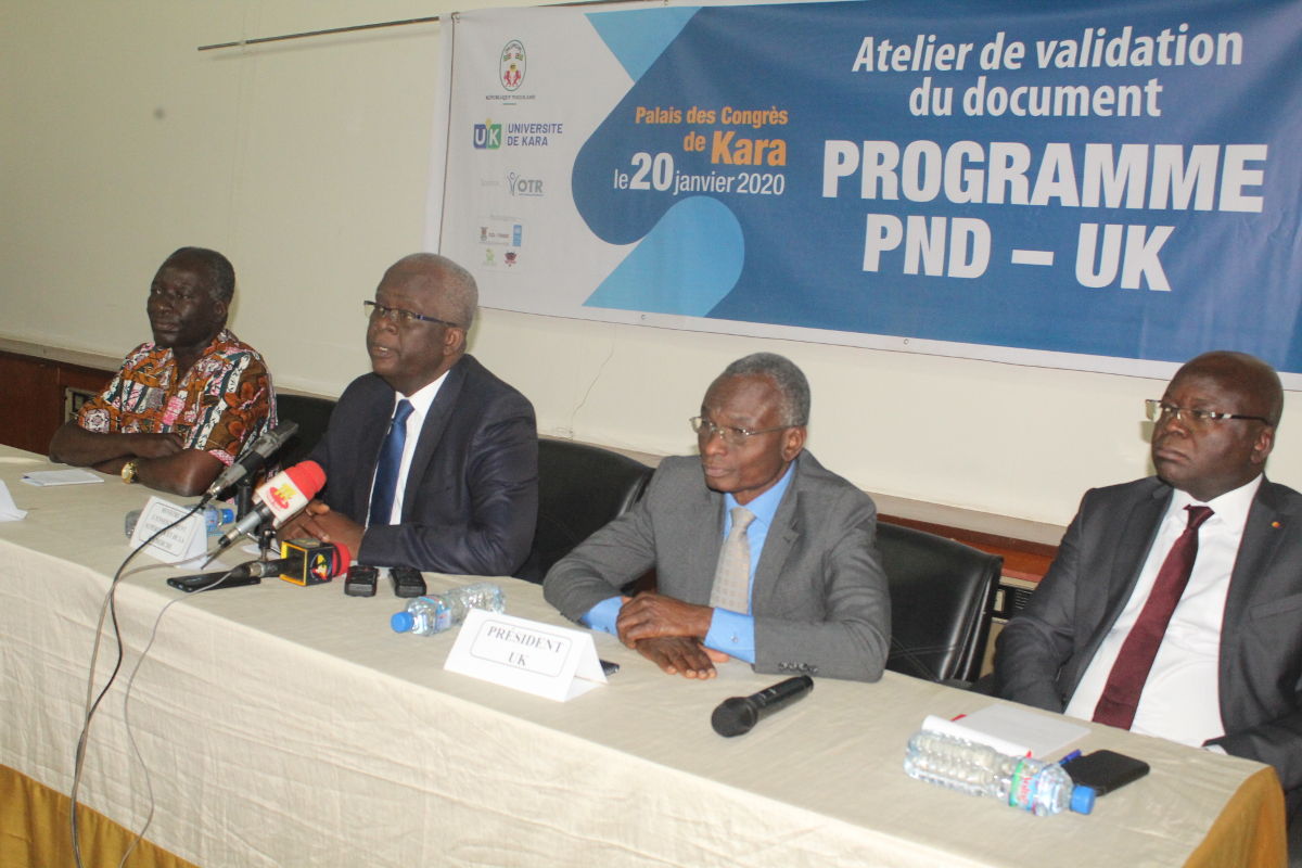 L’Université de Kara a validé son document Programme PND UK